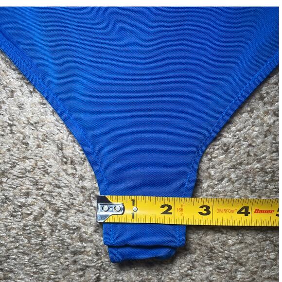 Yitty - Blue Sheer Sweetheart Bodysuit - Shapewear Size Small - Picture 12 of 16